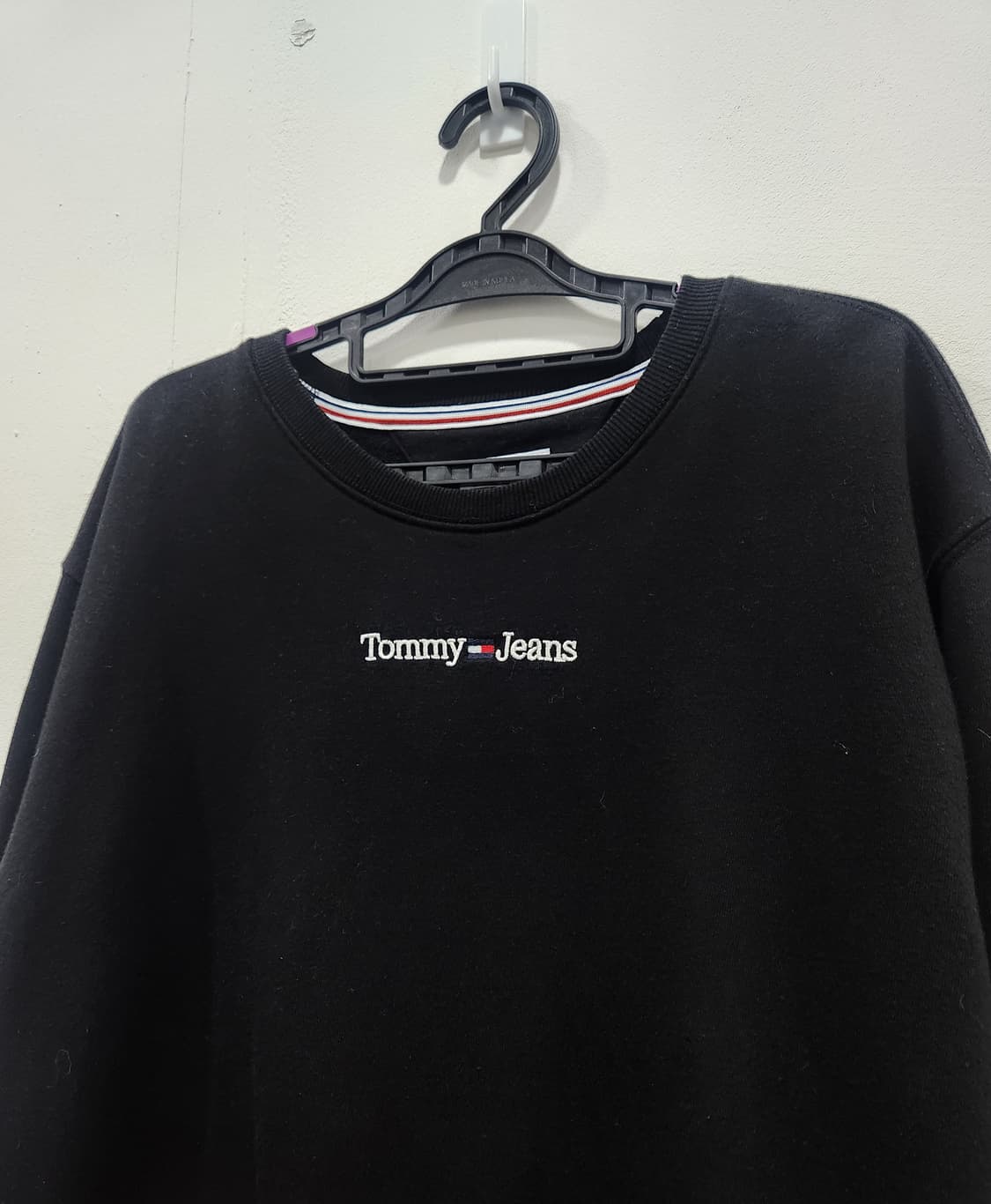 타메힐피거 타미진스 블랙 맨투맨 티셔츠 남성 100사이즈 상품이미지2