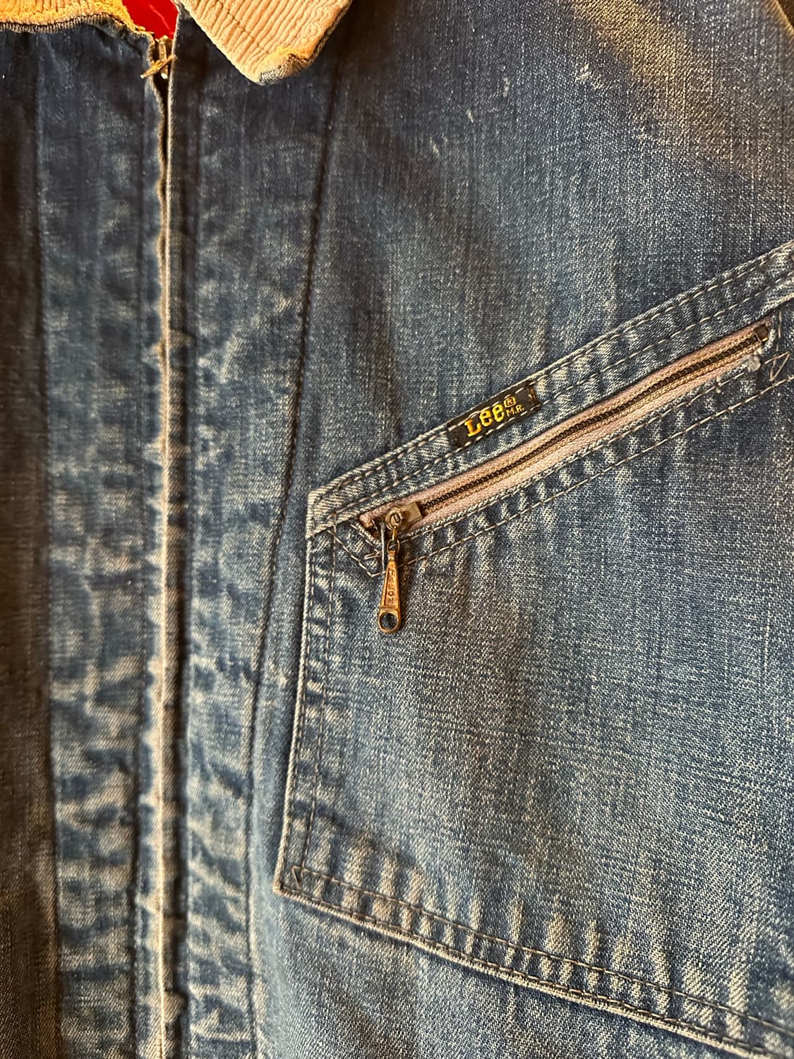70s USA LEE 빈티지 리 191LB 데님 워크 자켓 상품이미지6