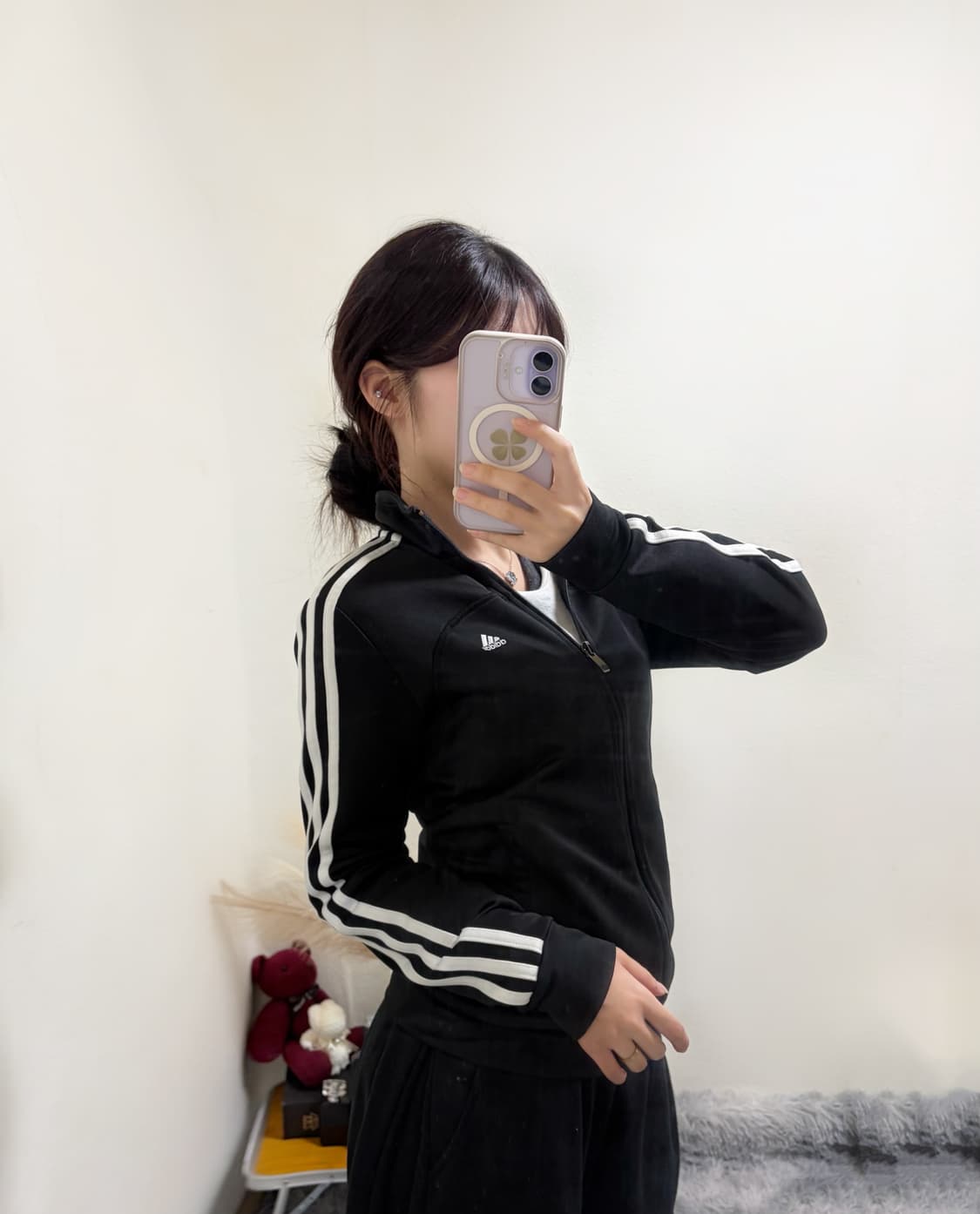 아디다스 블랙 삼선 트랙탑 져지(xs) 상품이미지1