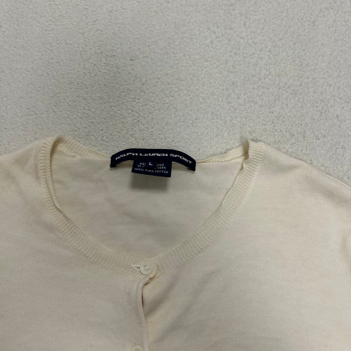 Polo ivory cardigan 상품이미지6