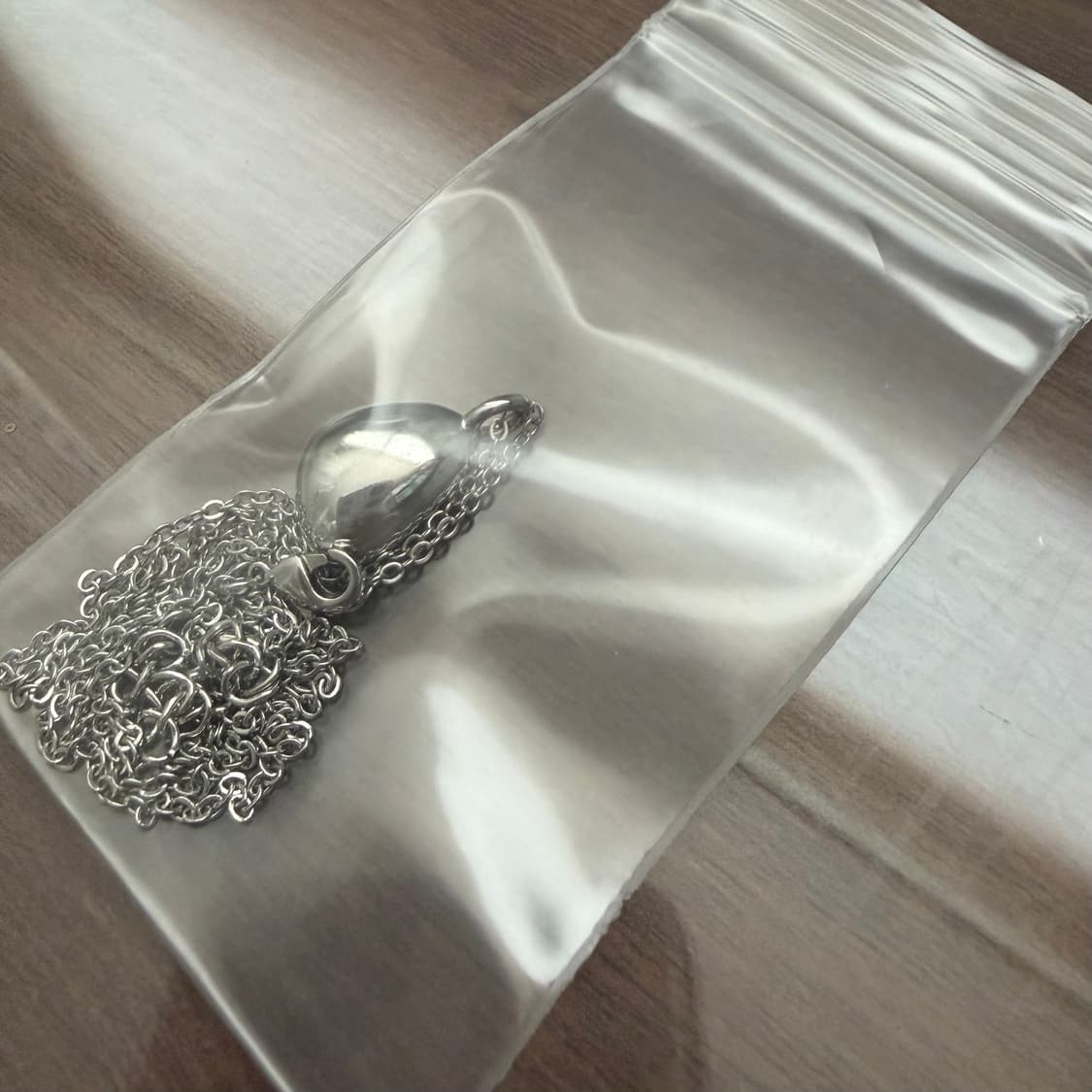 oure 물방울 펜던트 은 목걸이 상품이미지5