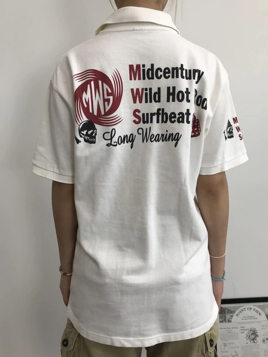 MWS Hot Rod Surfbeat Graphic Polo Shirt 상품이미지3