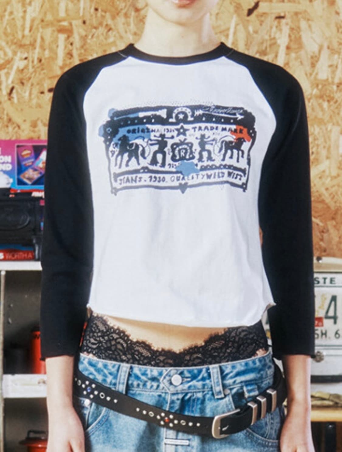 더 바이닐하우스 라글란 티셔츠 상품이미지1