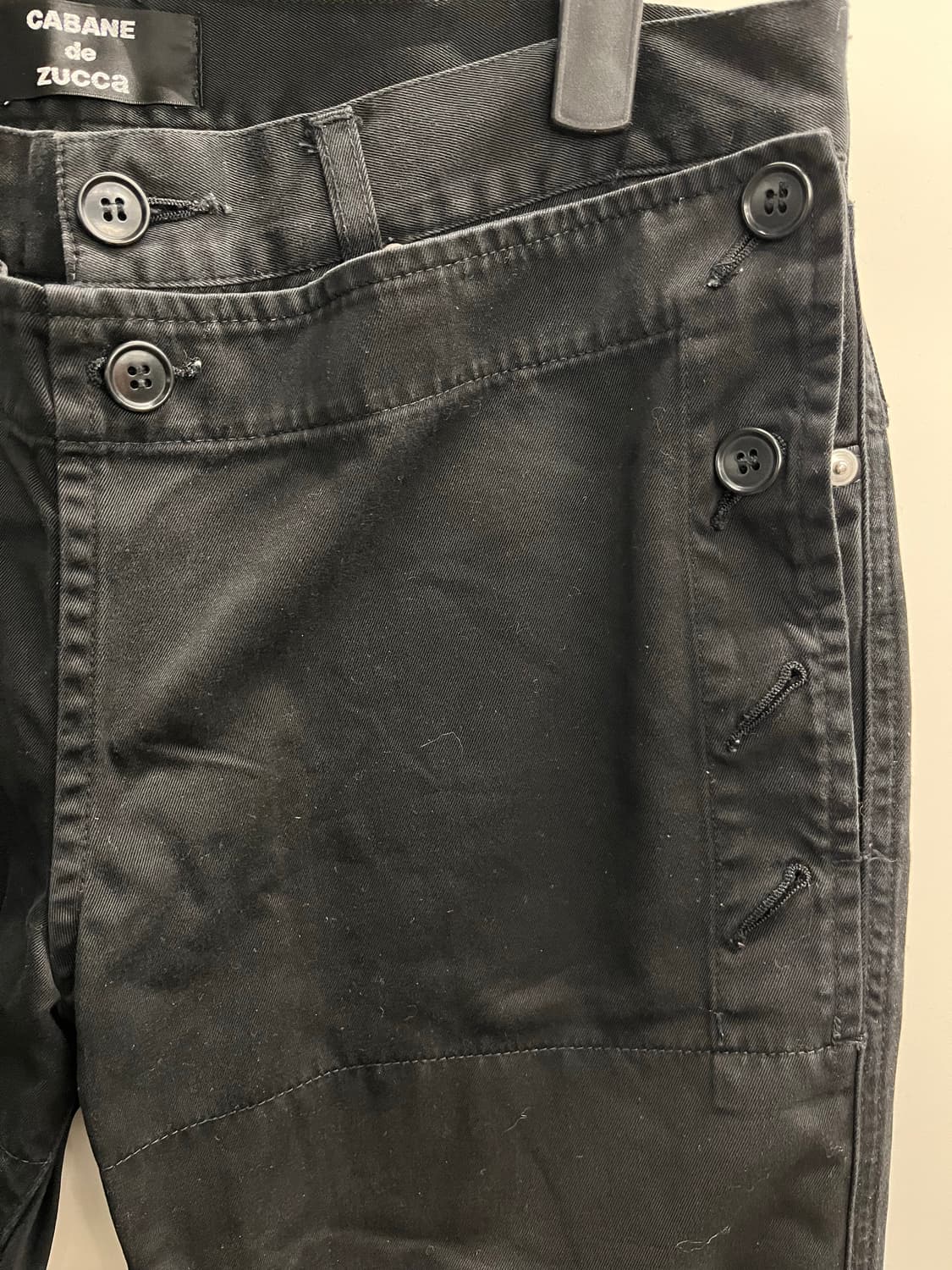 CABANE de ZUCCA 팬츠 블랙 상품이미지2