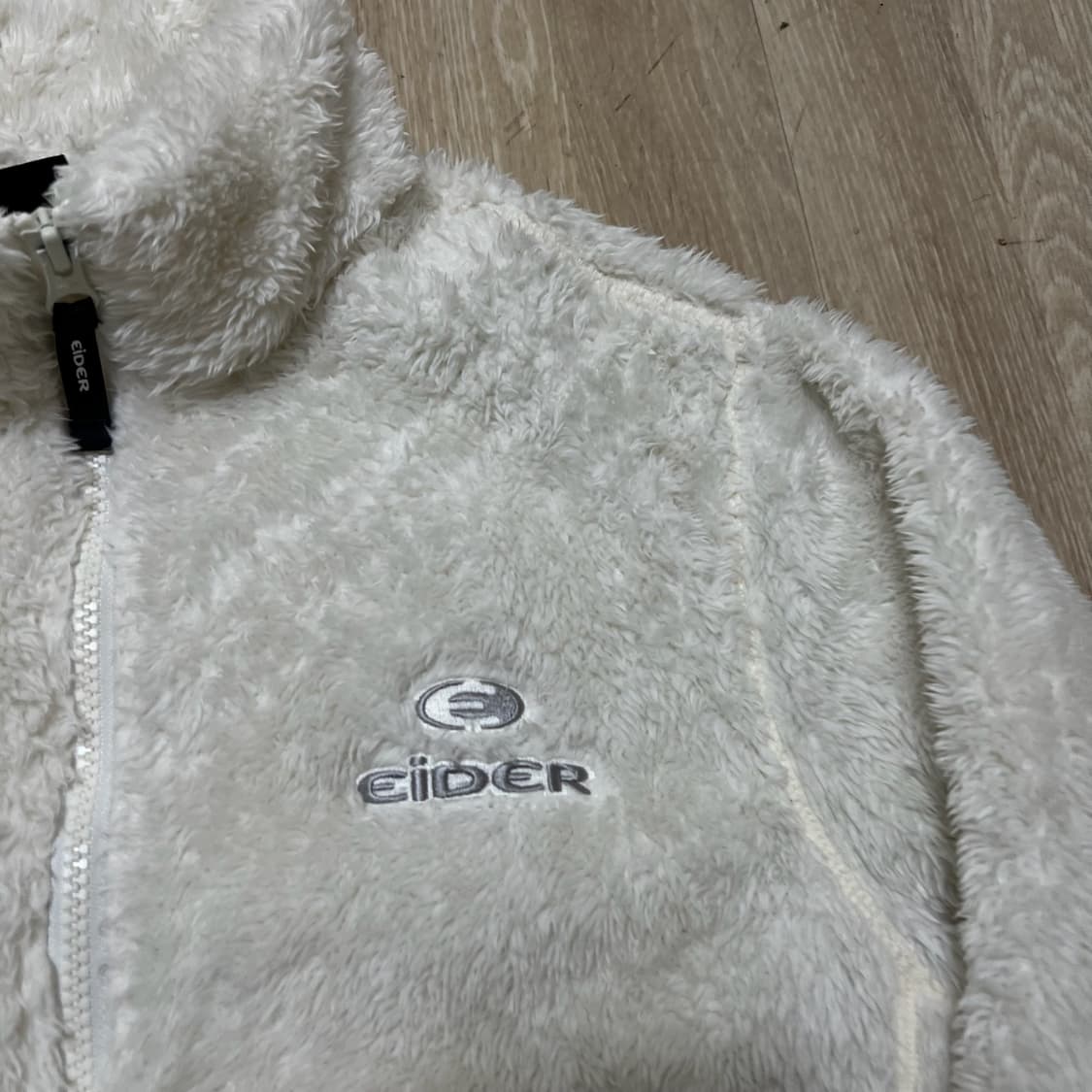 아이더 양털 뽀글이 화이트 후리스 자켓 M/95  상품이미지3