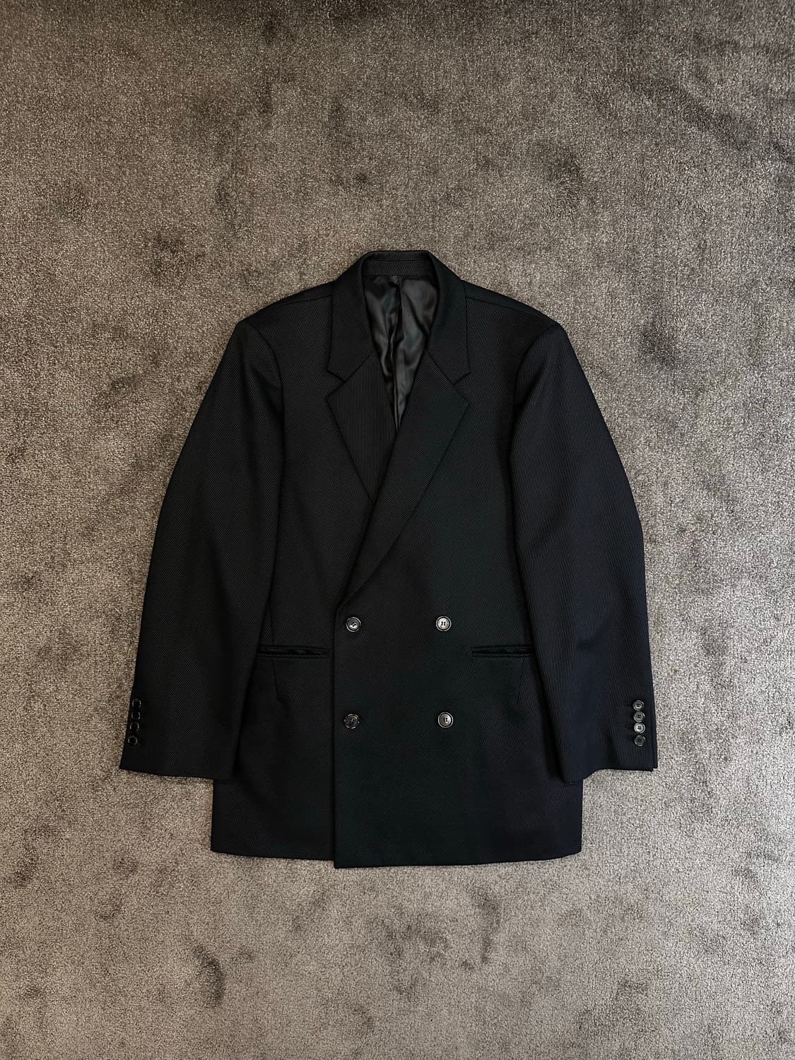 솔리드 옴므 블랙 더블 브레스트 블레이저 46 [L] 상품이미지1