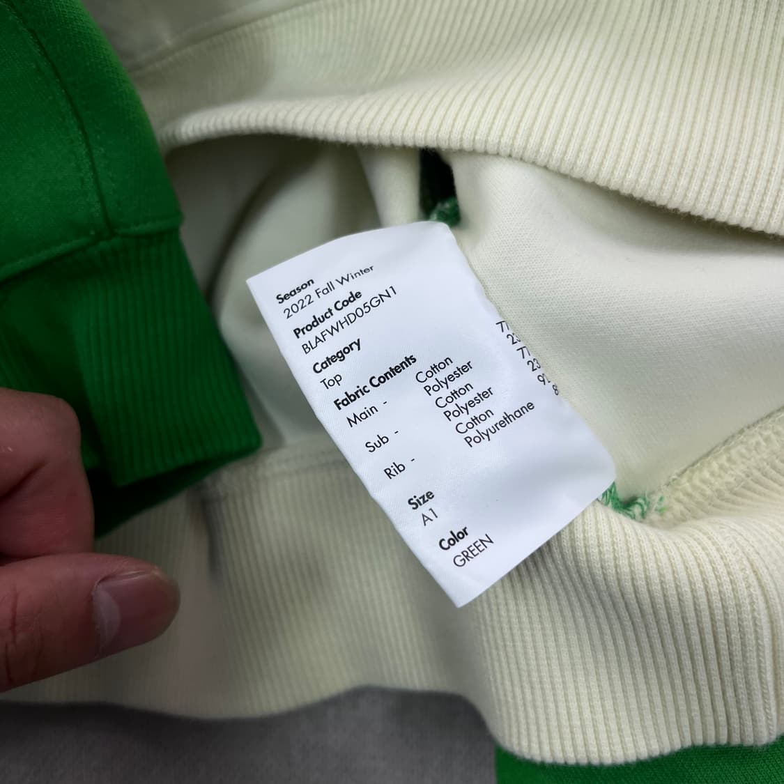 100 아더에러 나그랑 오버 후드티 상품이미지6