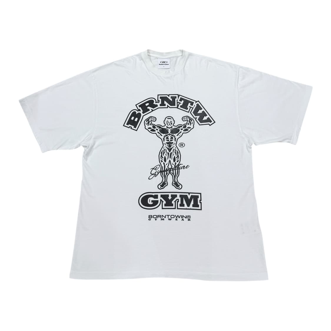 본투윈 레이즈본 오버핏 반팔티 1 화이트 상품이미지1