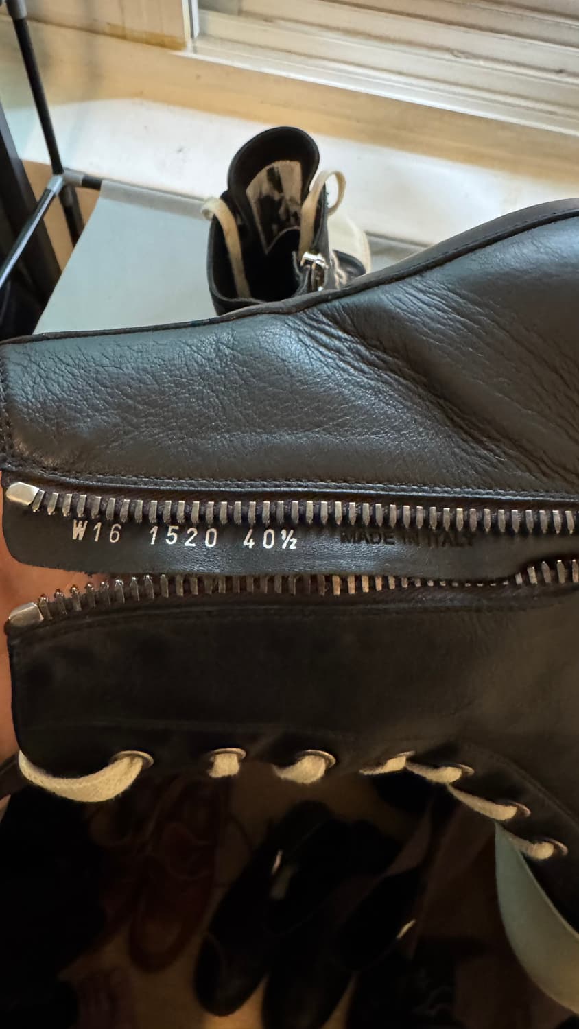 릭오웬스 레더 컨버스 하이 (40.5사이즈) 상품이미지5