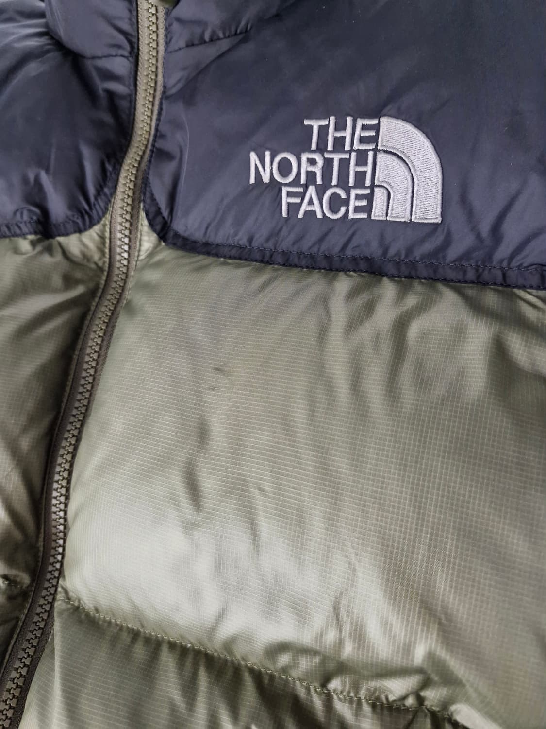 노스페이스 700필 눕시 구스다운 패딩 카키 상품이미지6