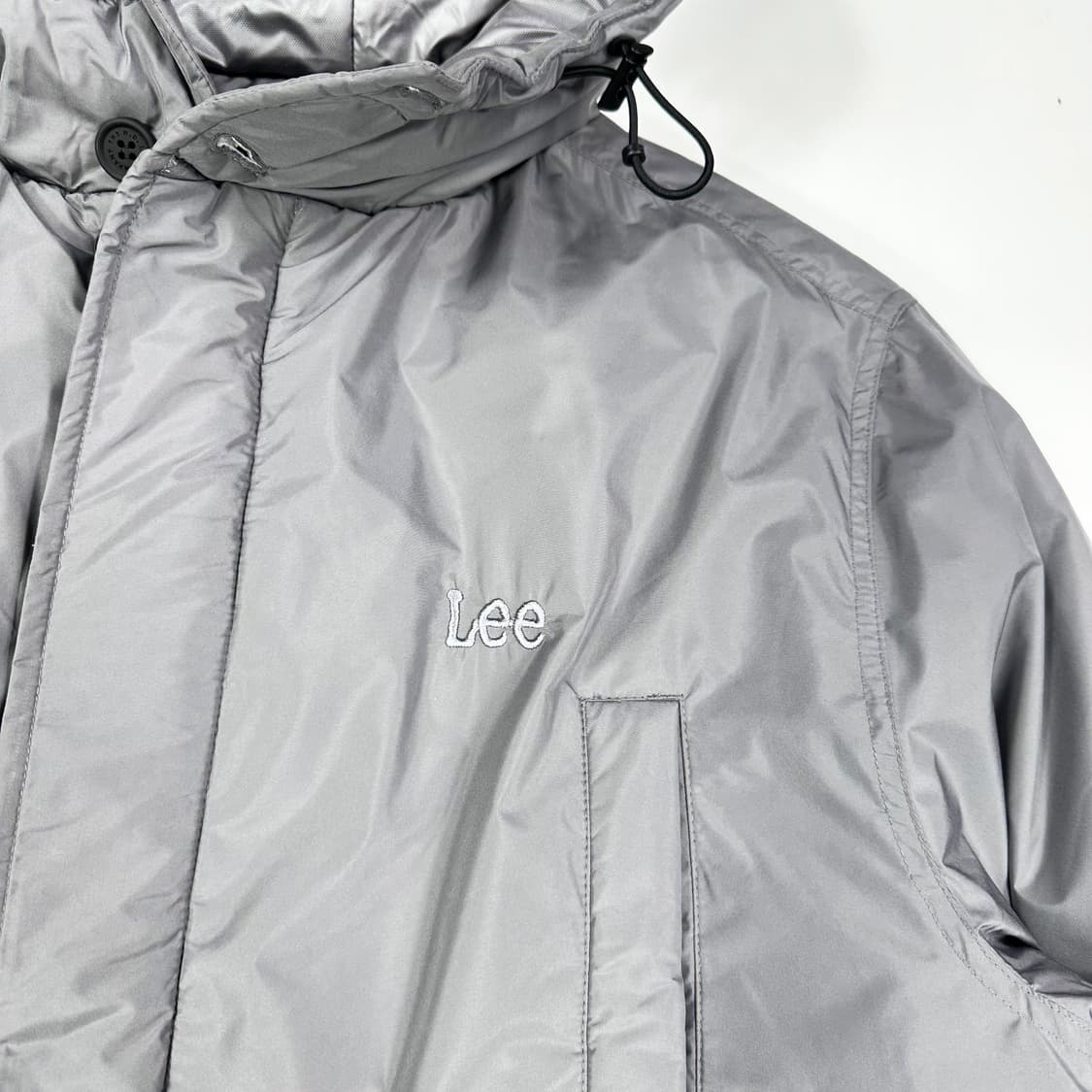 Lee (리) 이니셜 차콜 롱패딩 점퍼 (실측 L) 상품이미지4