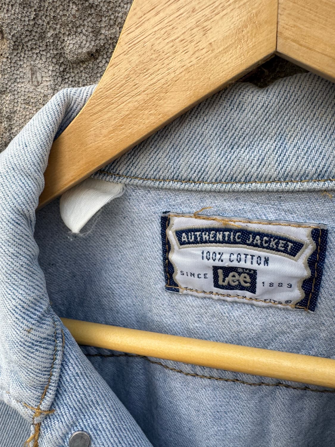90s lee 빈티지 220-j 워싱 데님 트러커 자켓 105 상품이미지5
