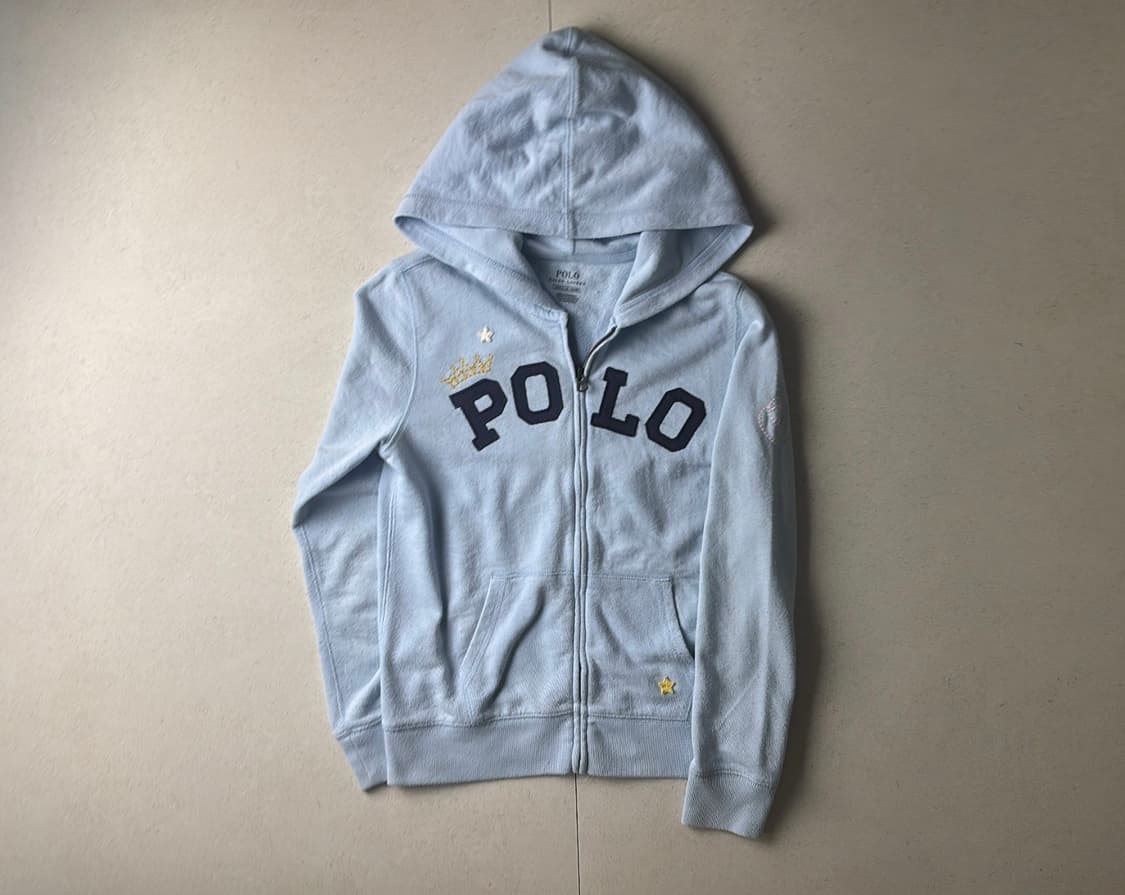 폴로 스카이블루 후드집업 상품이미지1