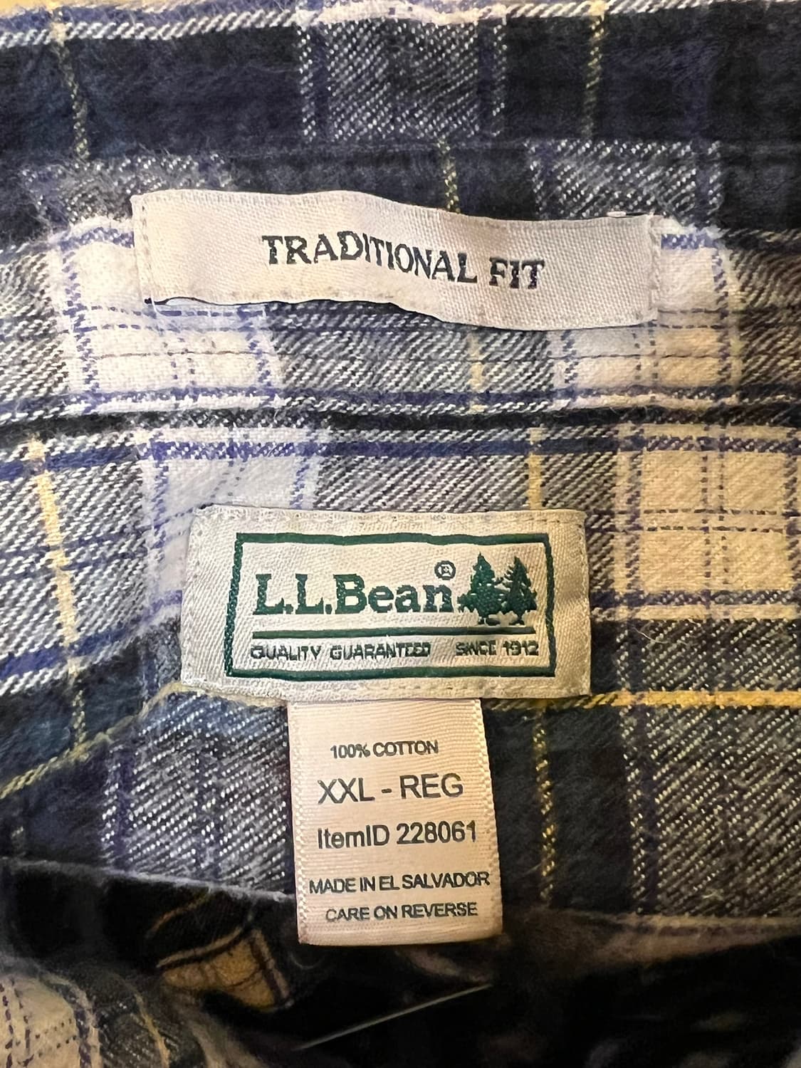 [XXL] LLBean 엘엘빈 트레디셔널 체크 플란넬 셔츠 상품이미지6
