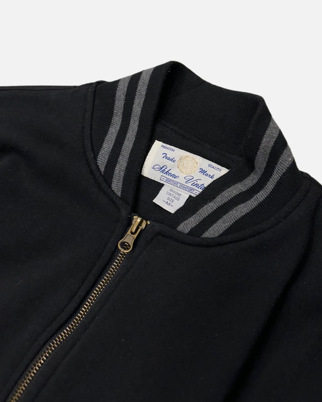 black sweat bomber jacket 상품이미지3