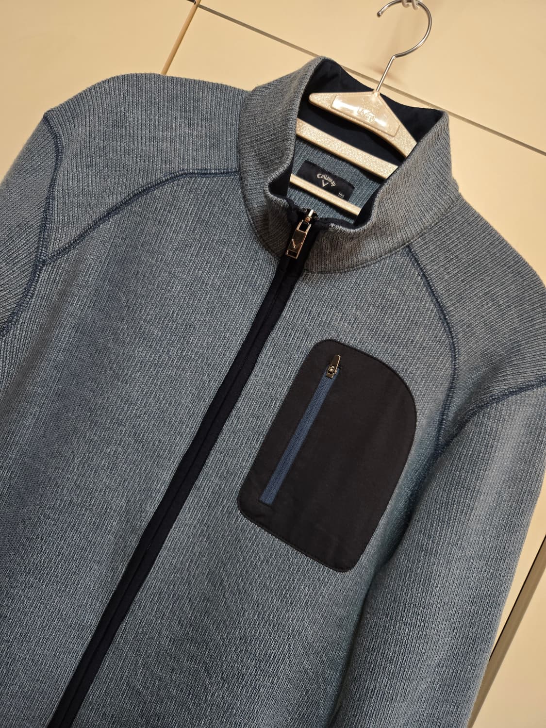 캘러웨이 정품 골프 남성 니트 기모 집업 상품이미지2