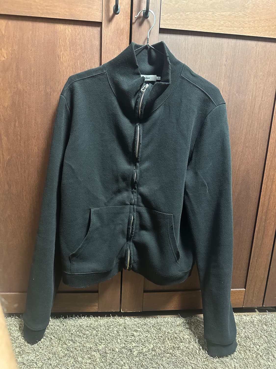 아르반 리파인드 퍼커링 크롭 져지 자켓 상품이미지2