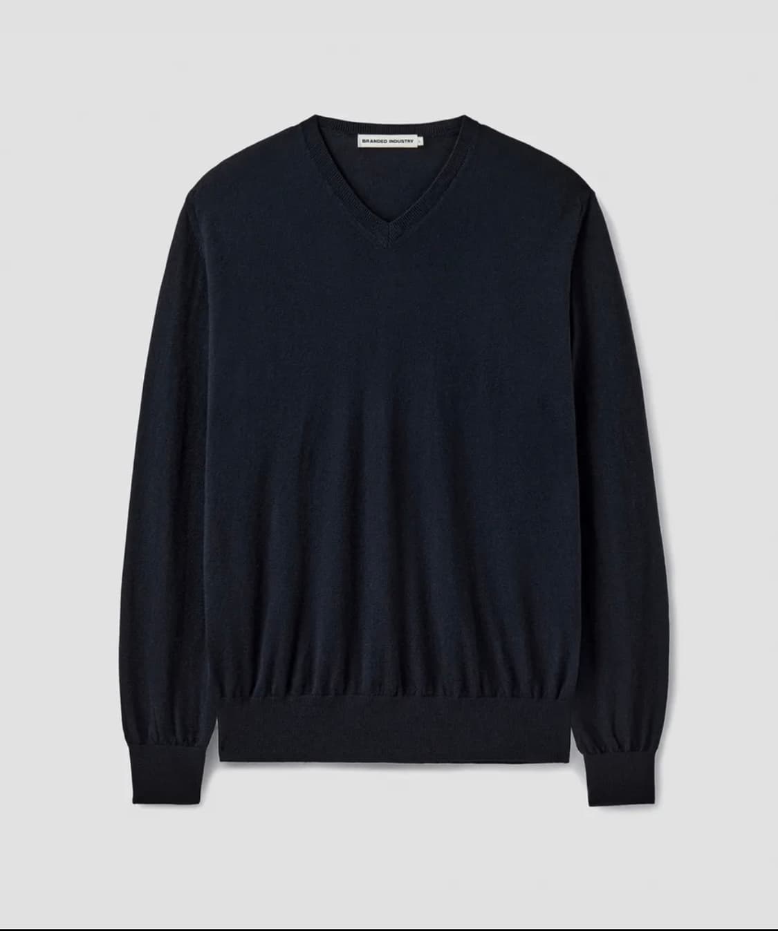 브랜디드 에센셜 슈퍼파인 브이넥 다크네이비 m 상품이미지2