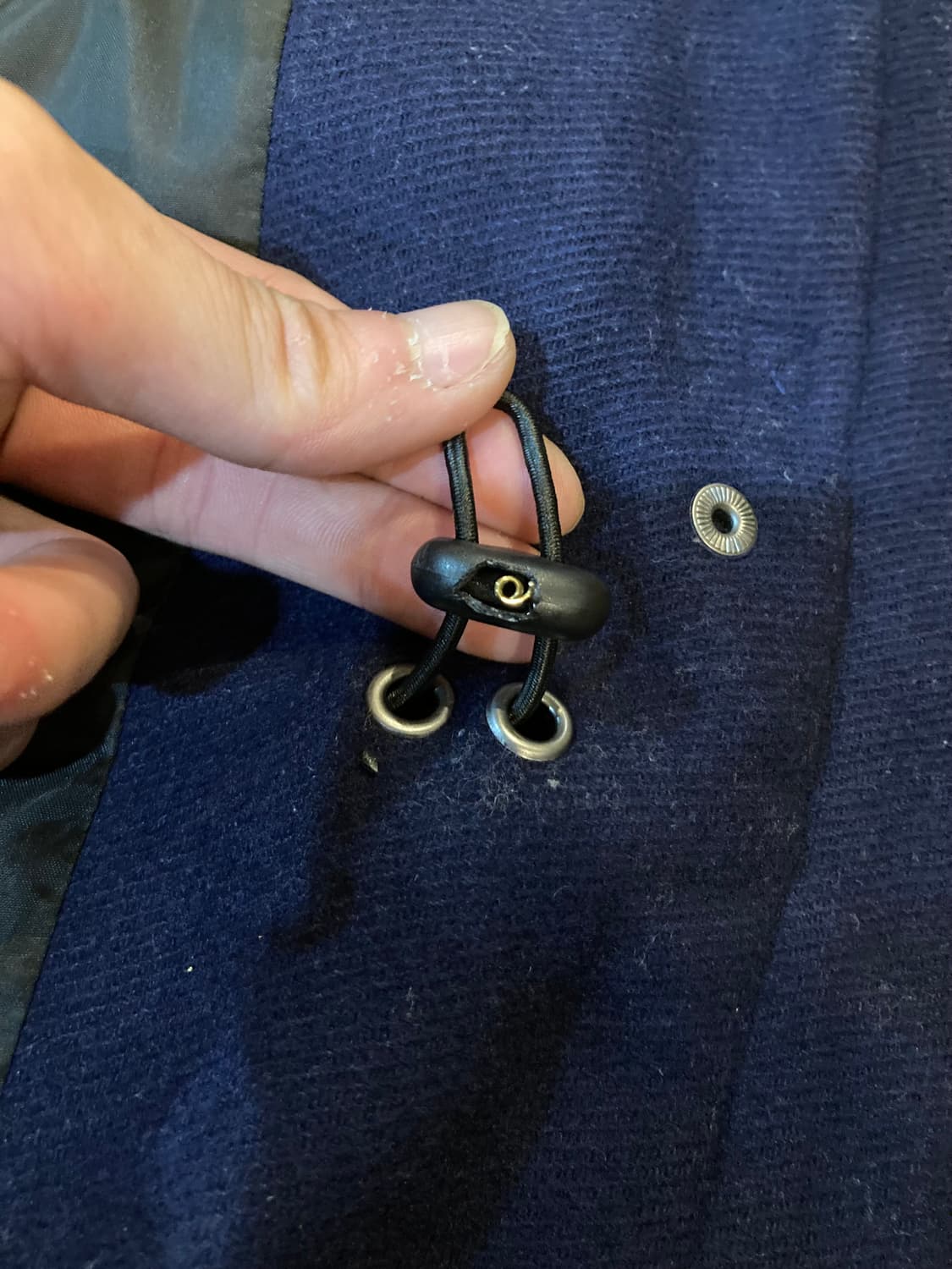 JPN vtg 울 후드 코트 상품이미지8