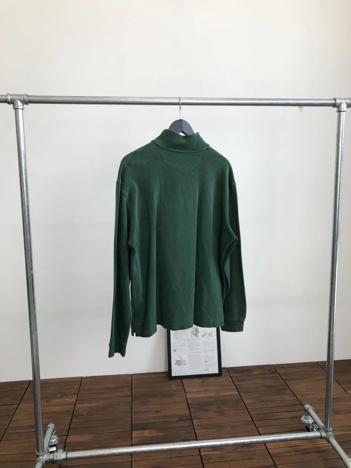 Chaps Green Quarter Zip Sweatshirt 상품이미지5