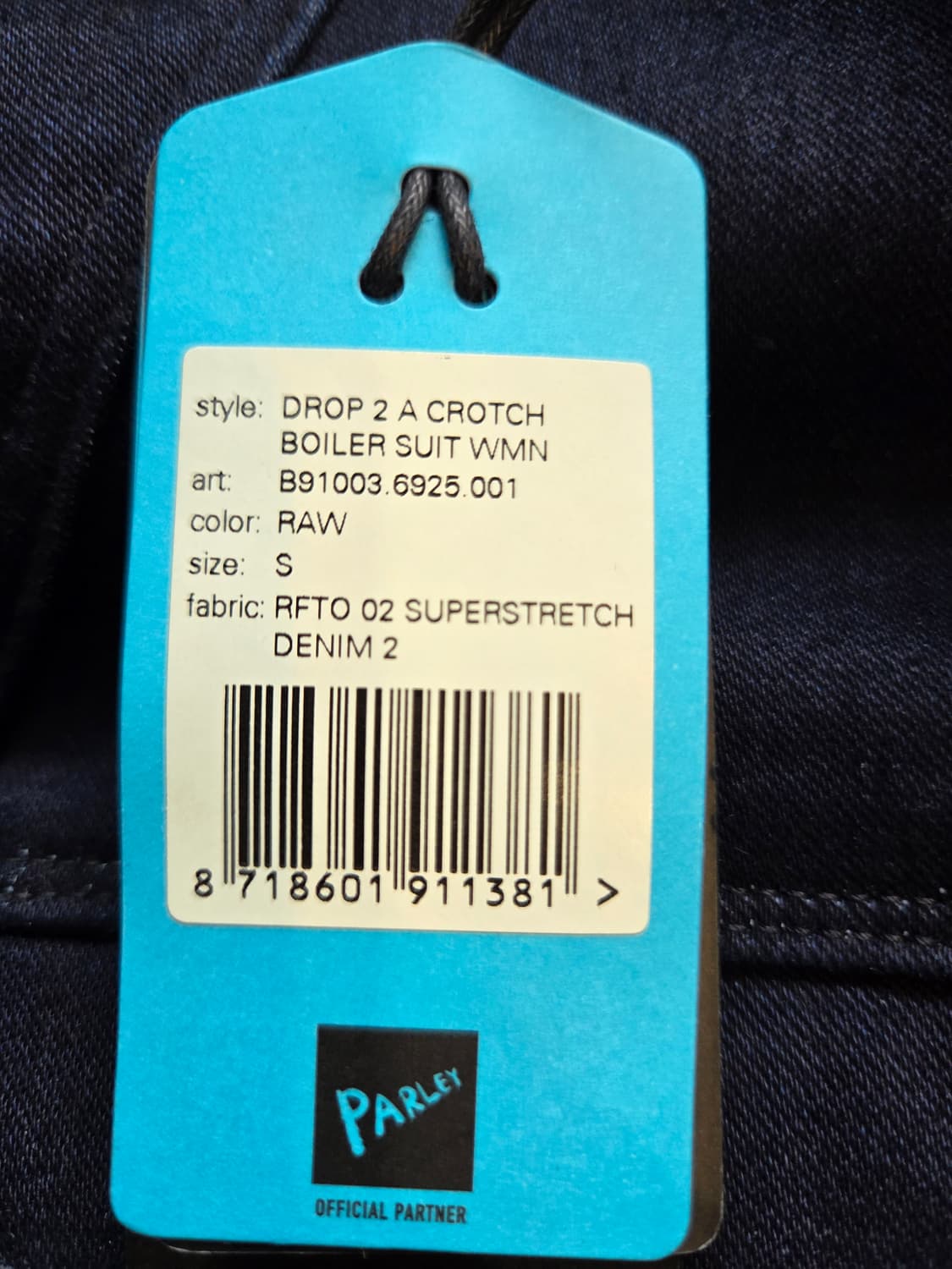 G-Star RAW 다크 데님 점프수트(S)스판 상품이미지5