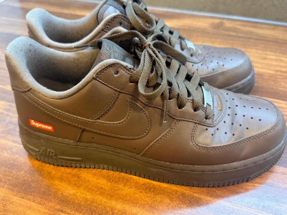 [270] 나이키 x 슈프림 에어포스 1 로우 바로크 브라운 (A급/뉴욕 상품이미지6