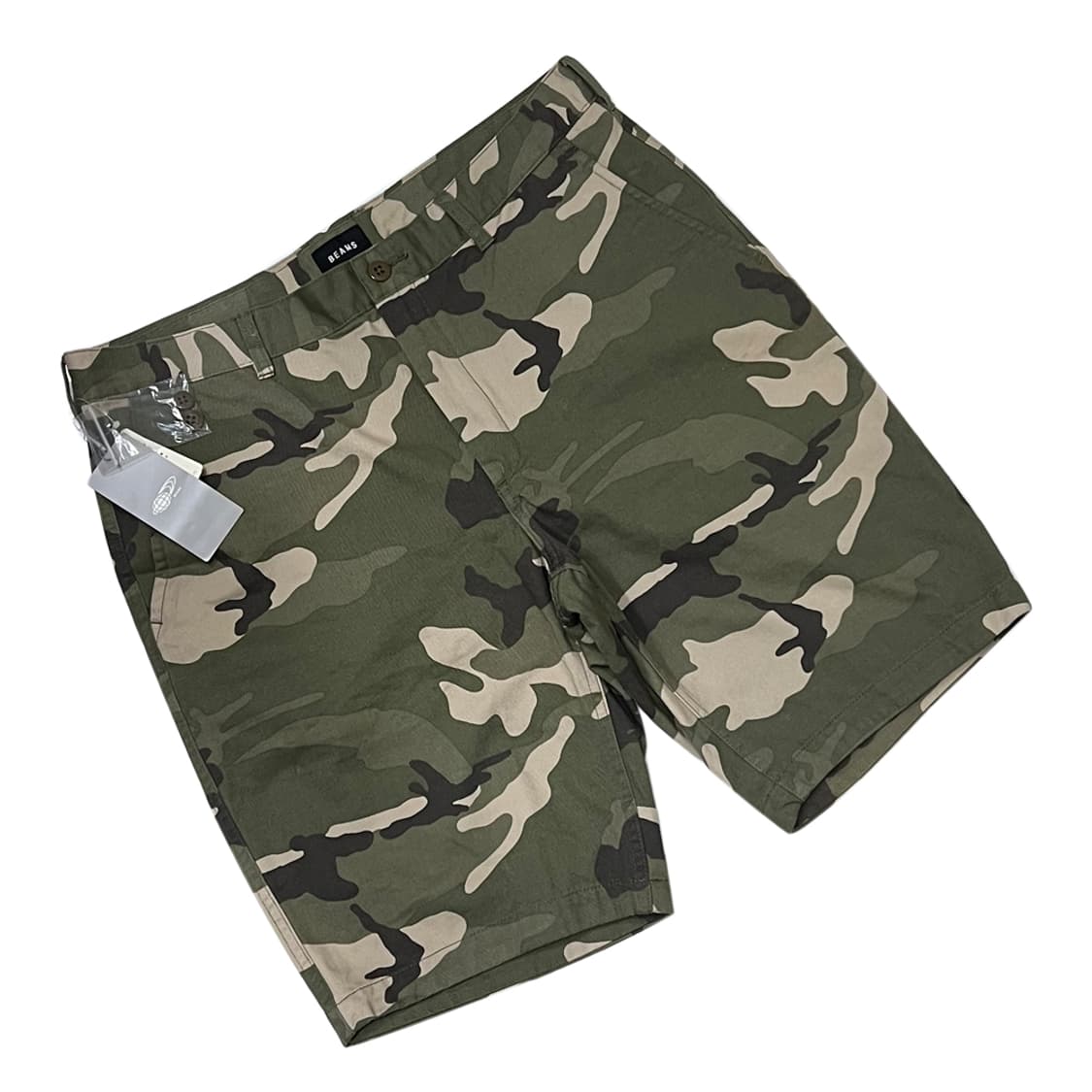 BEAMS 빔즈 데드스탁 올리브 카모 쇼츠 반바지 XL 상품이미지1