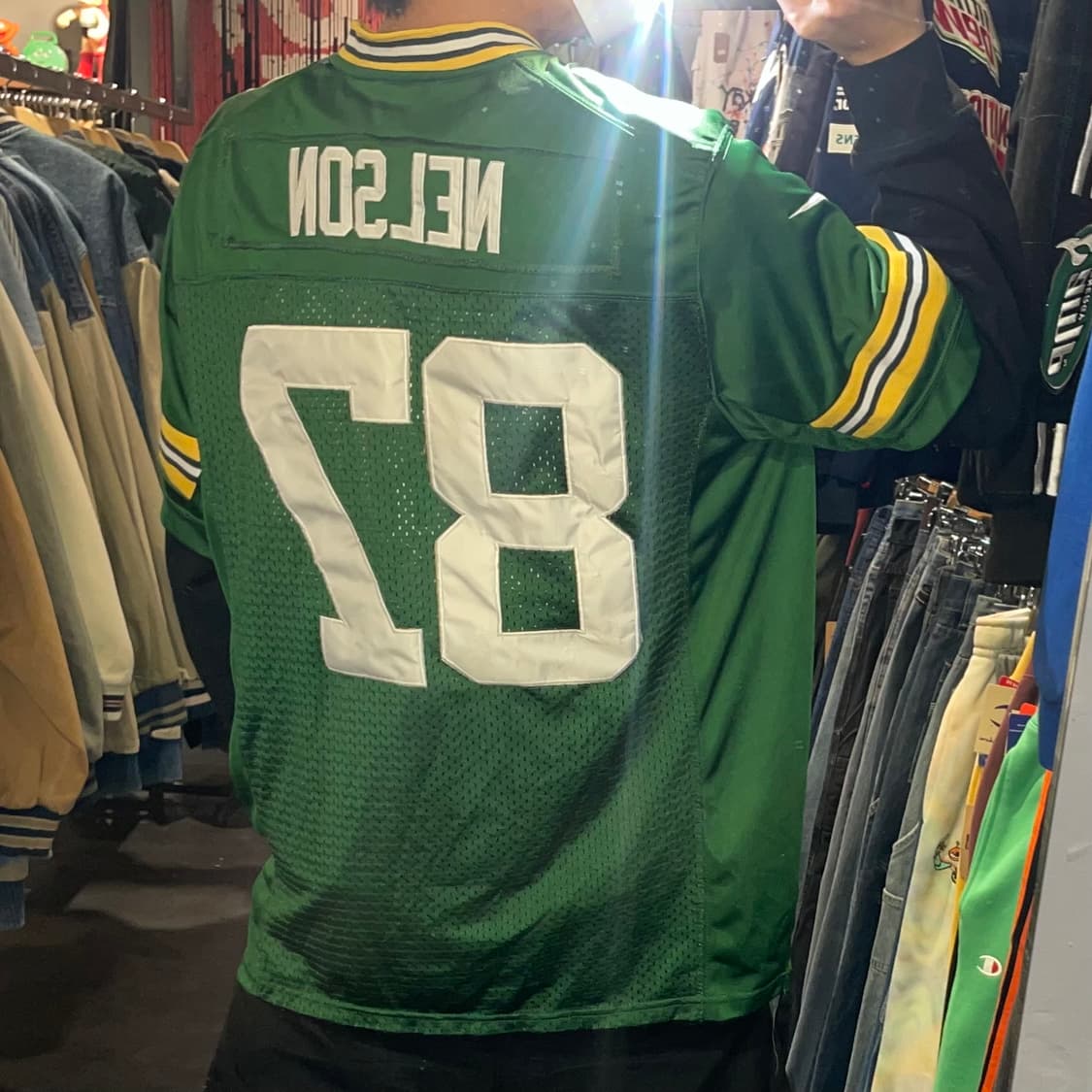 [IM] NFL X NIKE 그린 No.87 NELSON 반팔져지 상품이미지6
