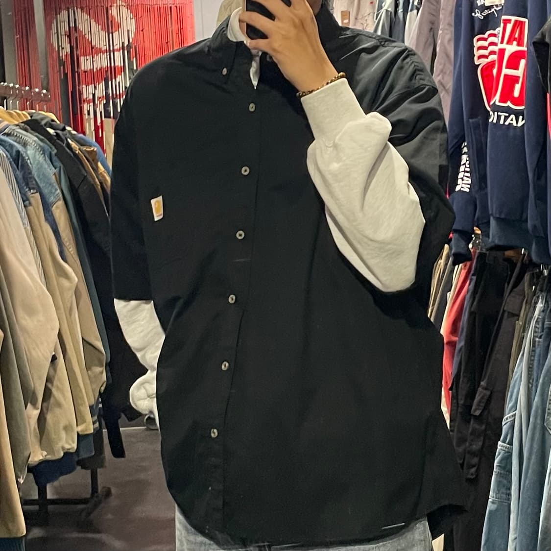 [IM] carhartt 칼하트 블랙반팔셔츠 상품이미지5