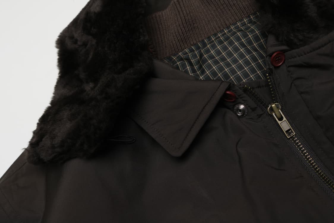 [L] ysl 입생로랑 퍼 카라 패디드 자켓 (퍼, 내피 탈부착) 상품이미지3