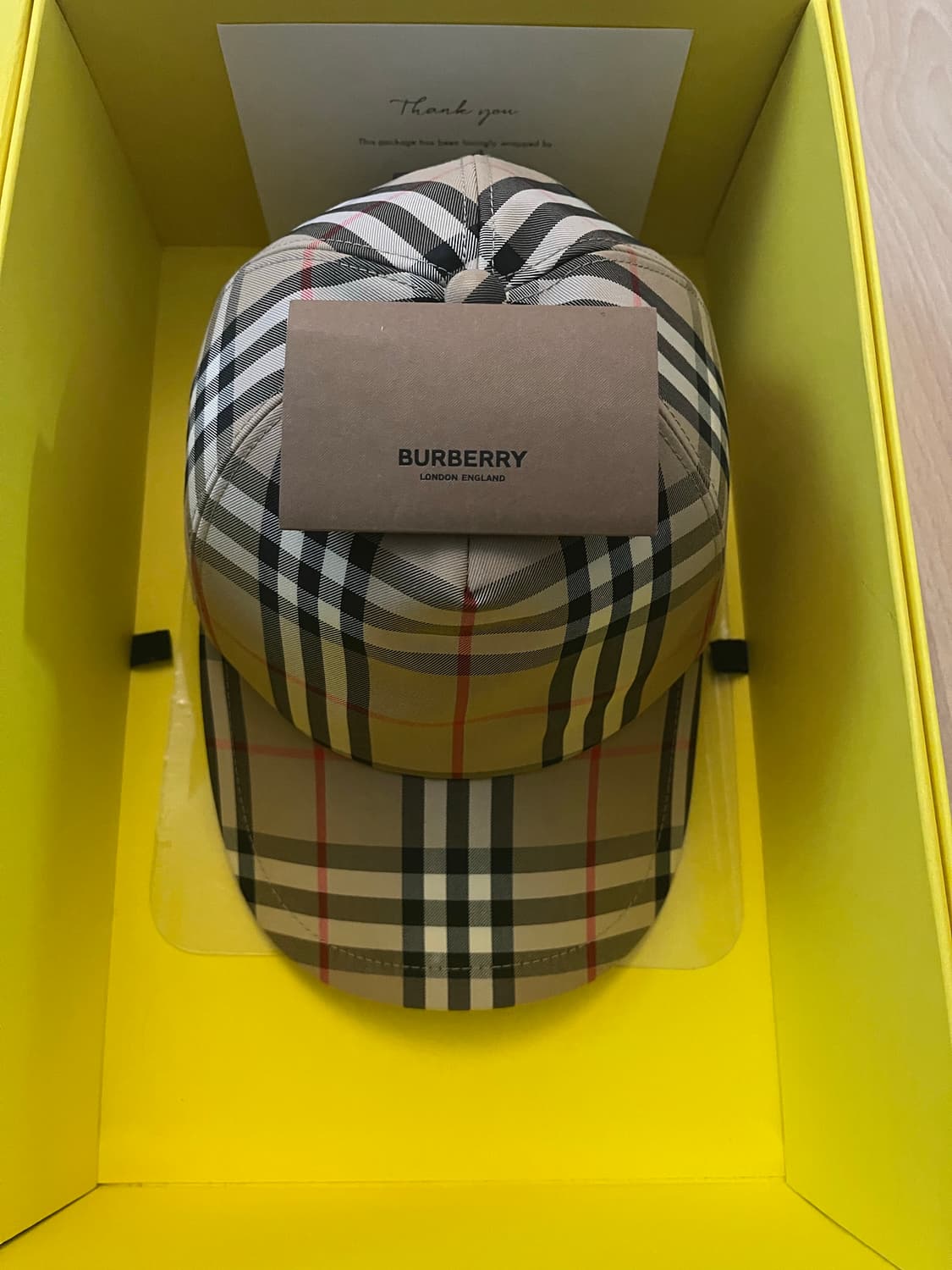 (W)버버리 로고 아플리케 빈티지 체크 캡 아카이브 베이지 상품이미지6