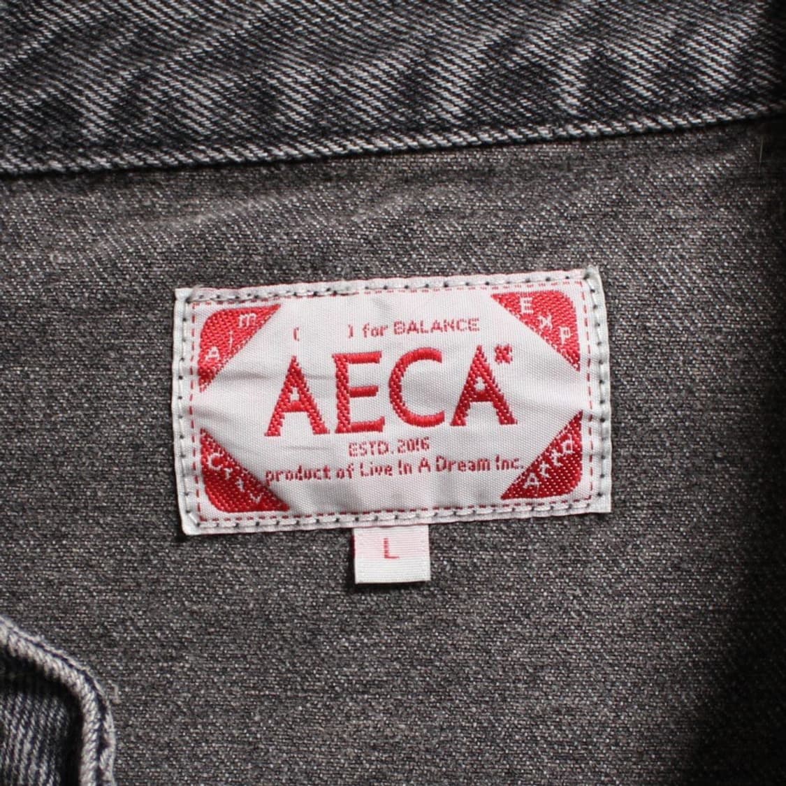 AECA WHITE 에이카 화이트 레이싱 데님 자켓 상품이미지6