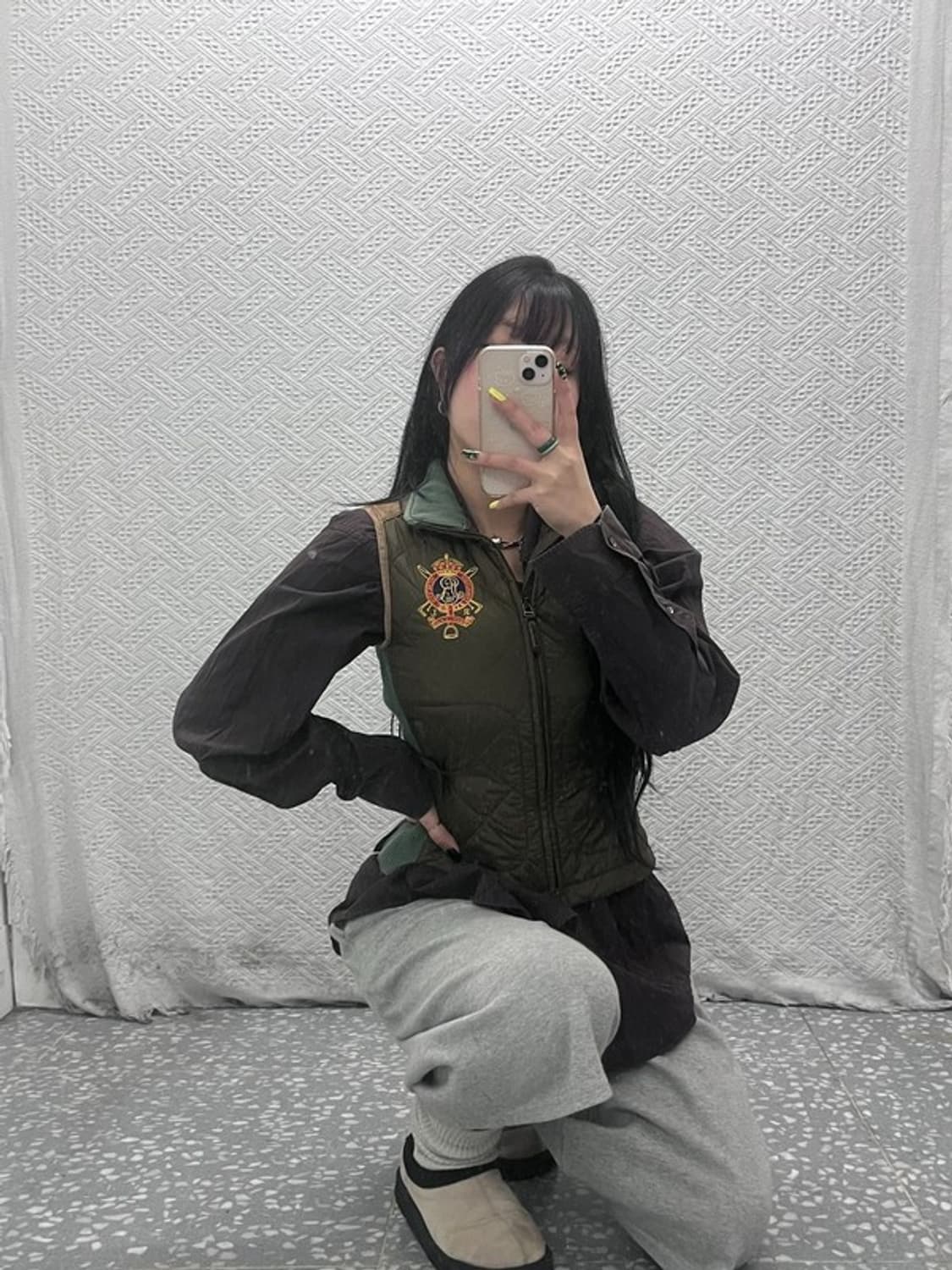 폴로 랄프로렌  Y2K 크레스트 퀄팅 경량 패딩 조끼 85 C07528 상품이미지2