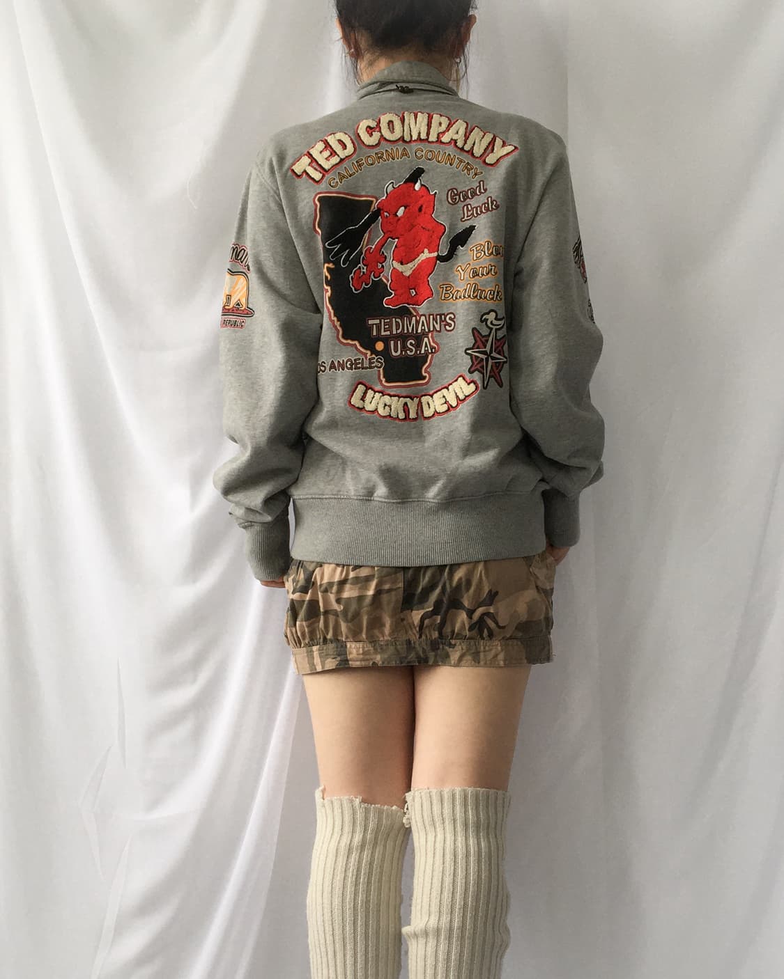 Camo pattern mini skirt 상품이미지5