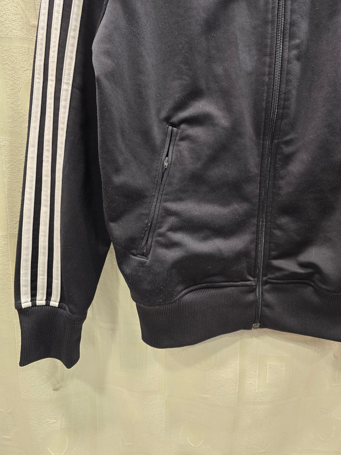 아디다스 기모 불꽃  삼선 트랙탑 블랙 져지 95 상품이미지4