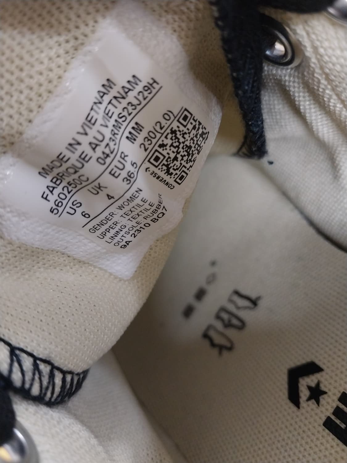 여성 컨버스 척테일러 올스타 리프트 블랙 운동화 (230) 상품이미지9