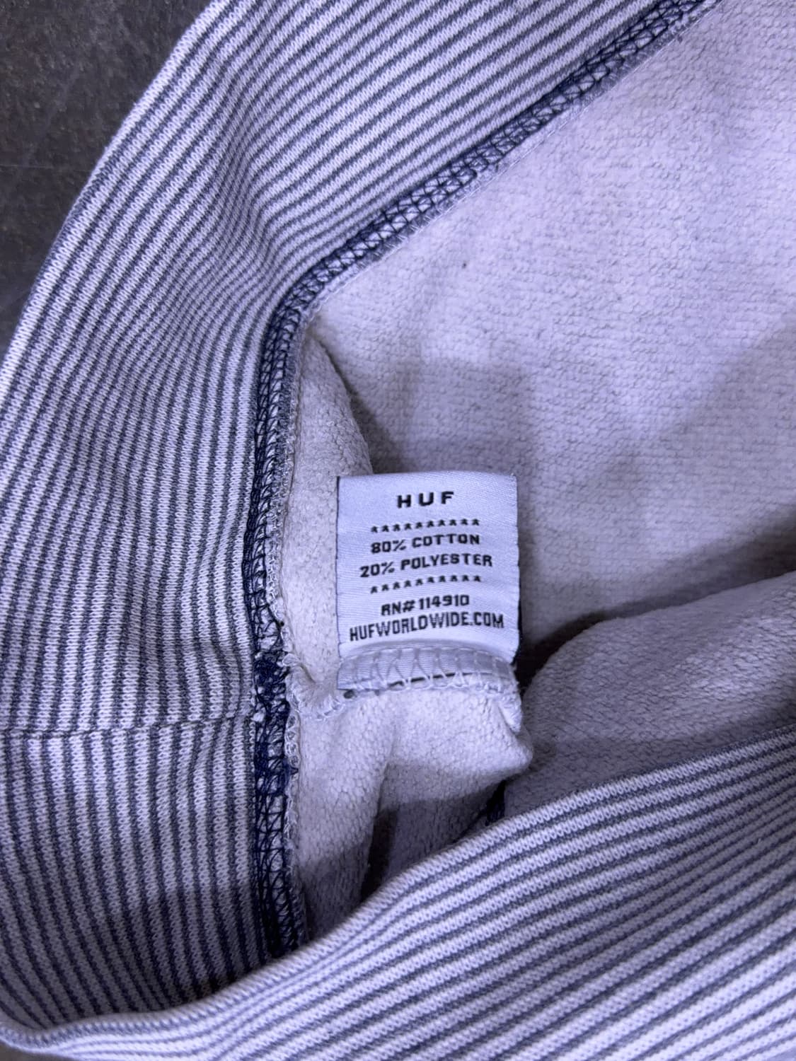 HUF 허프 10K 크루넥 스웻셔츠 맨투맨 티셔츠 그레이 M 상품이미지8