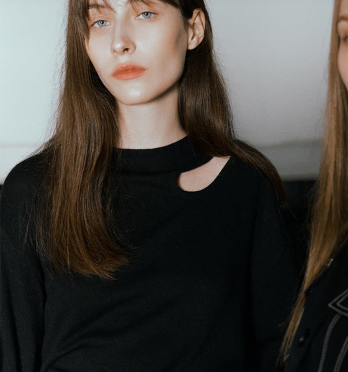 해바이해킴 슬릿니트 블랙 상품이미지3