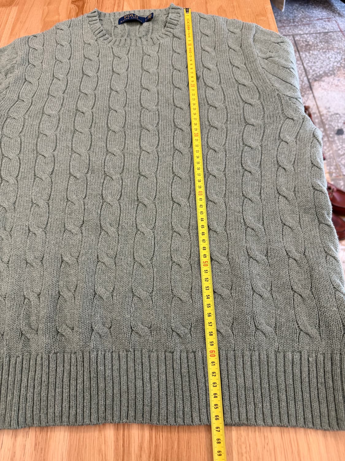 폴로 랄프로렌 코튼 케이블니트 그린 L 상품이미지8