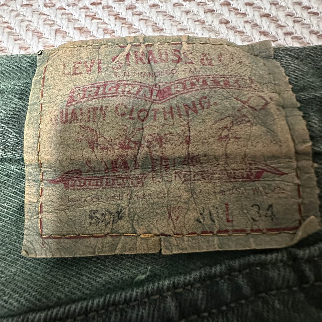 LEVI'S 501 90's usa made denim pants 상품이미지3