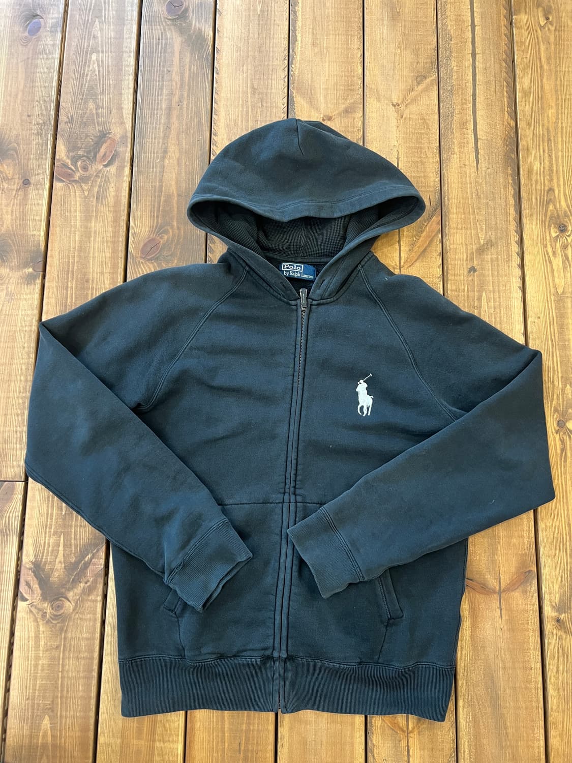 폴로 빅포니 블랙 후드집업 상품이미지8