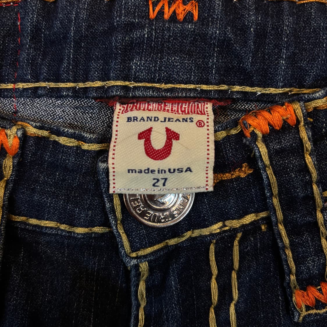 트루릴리전 joey super T 슈퍼티 로우롸이즈 부츠컷 팬츠 27 상품이미지4