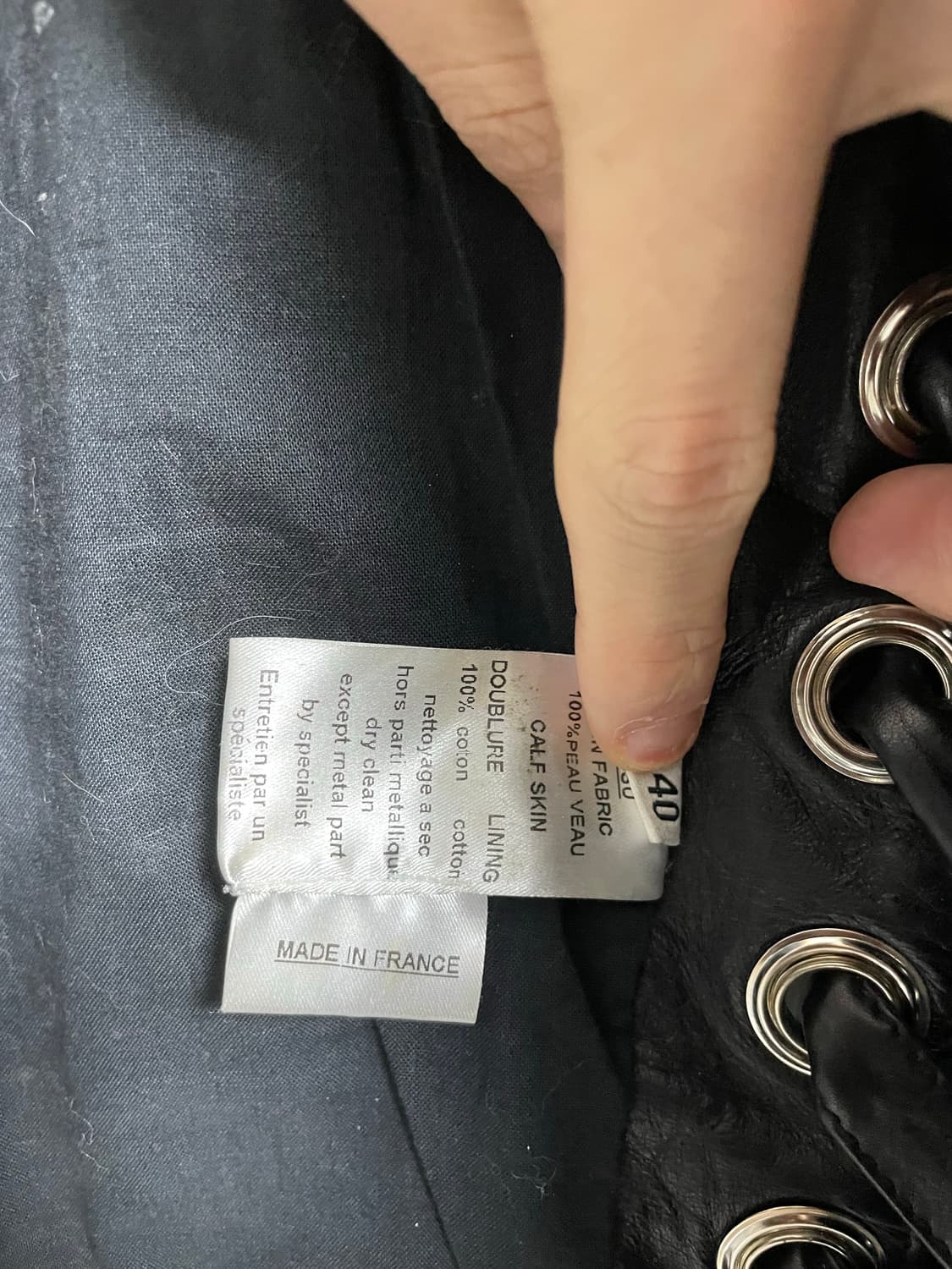 발망 2011ss 레더베스트 상품이미지7