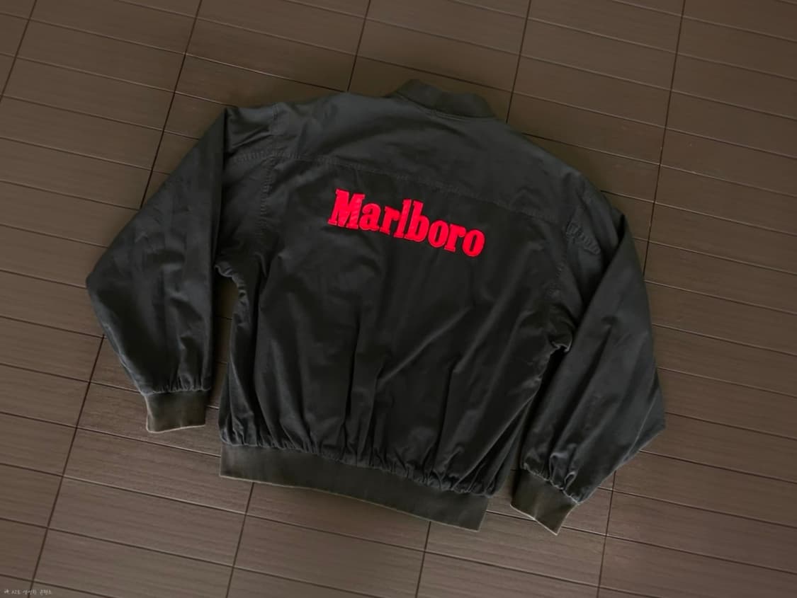 XL) 90s 빈티지 말보로 리버시블 봄버 자켓 상품이미지2