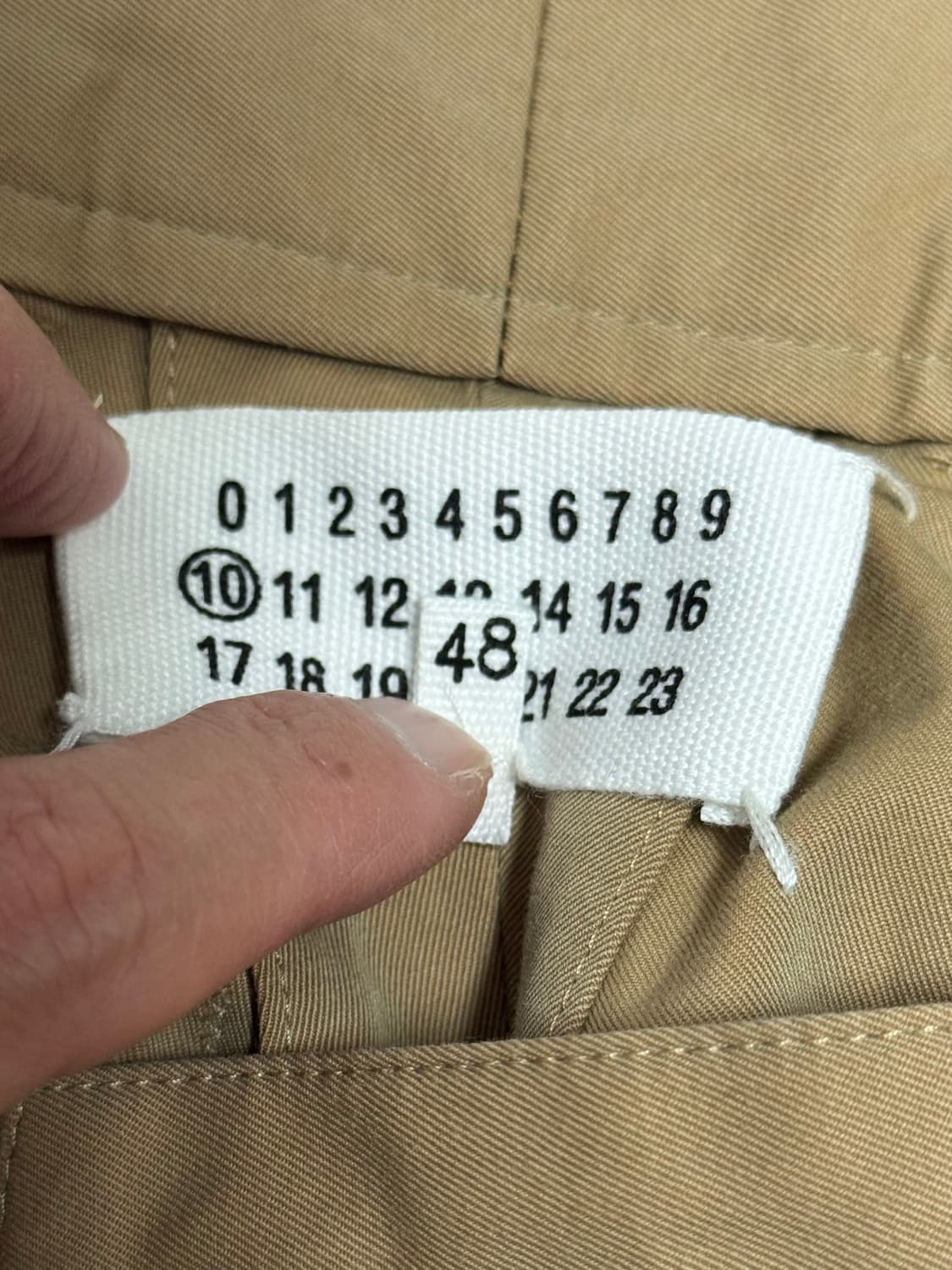 메종 마르지엘라 Maison Margiela 베이지 코튼 팬츠 48 상품이미지9