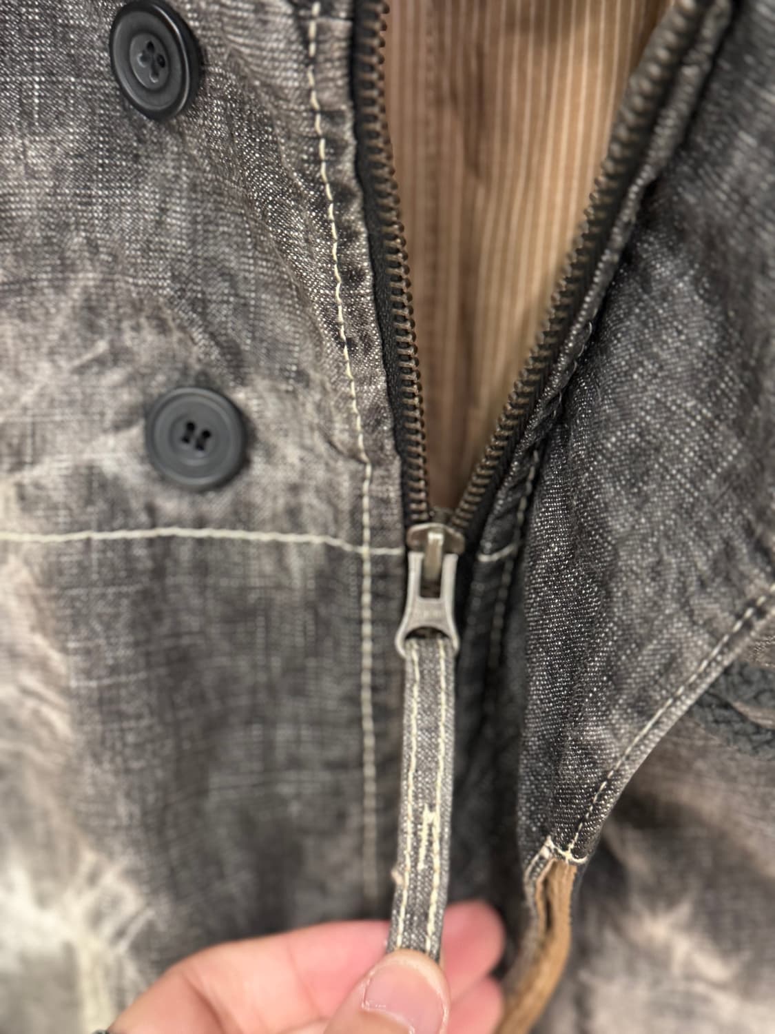 Ventina 코튼 스톤워싱 퍼 후드 점퍼  상품이미지4