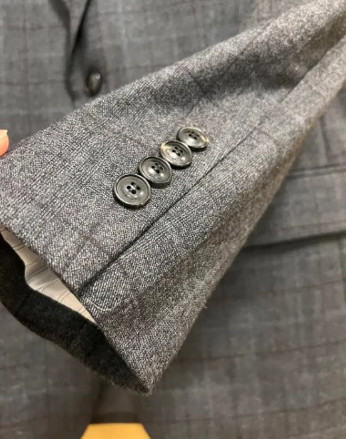 커스텀멜로우 남성 그레이체크울자켓 105 상품이미지4