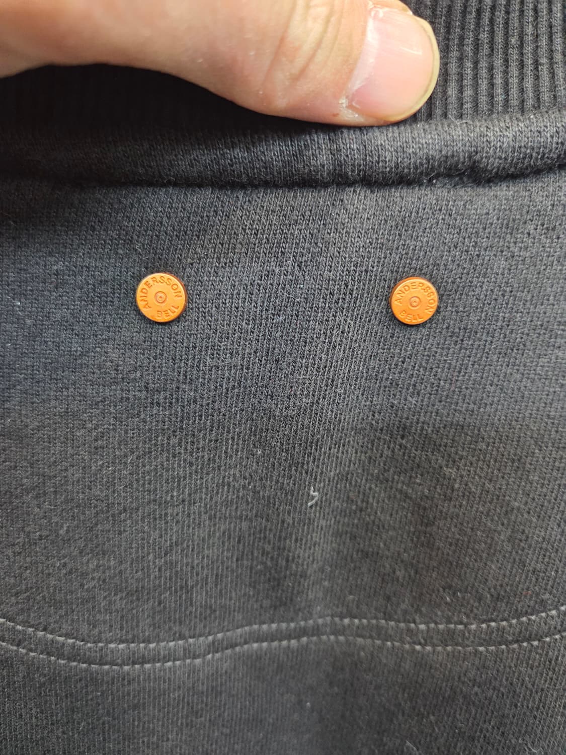 앤더슨벨 시그니처 엠플럼 기모 맨투맨 L 상품이미지3