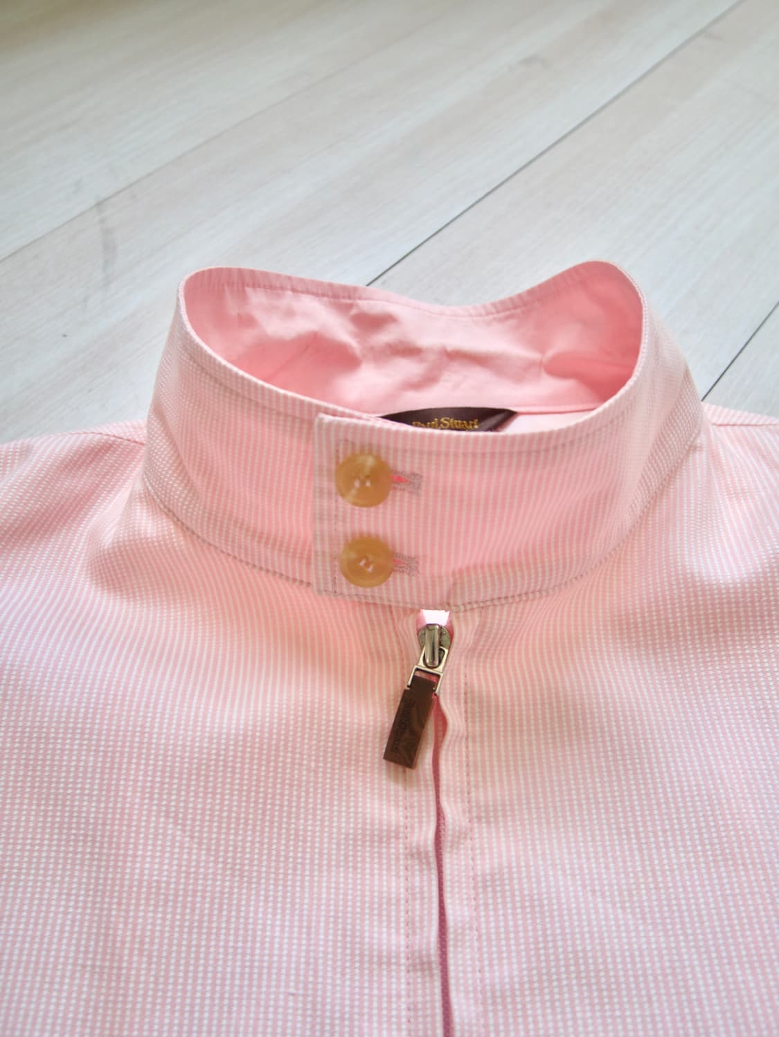 [PAUL STUART] neck button stripe blouson 상품이미지5