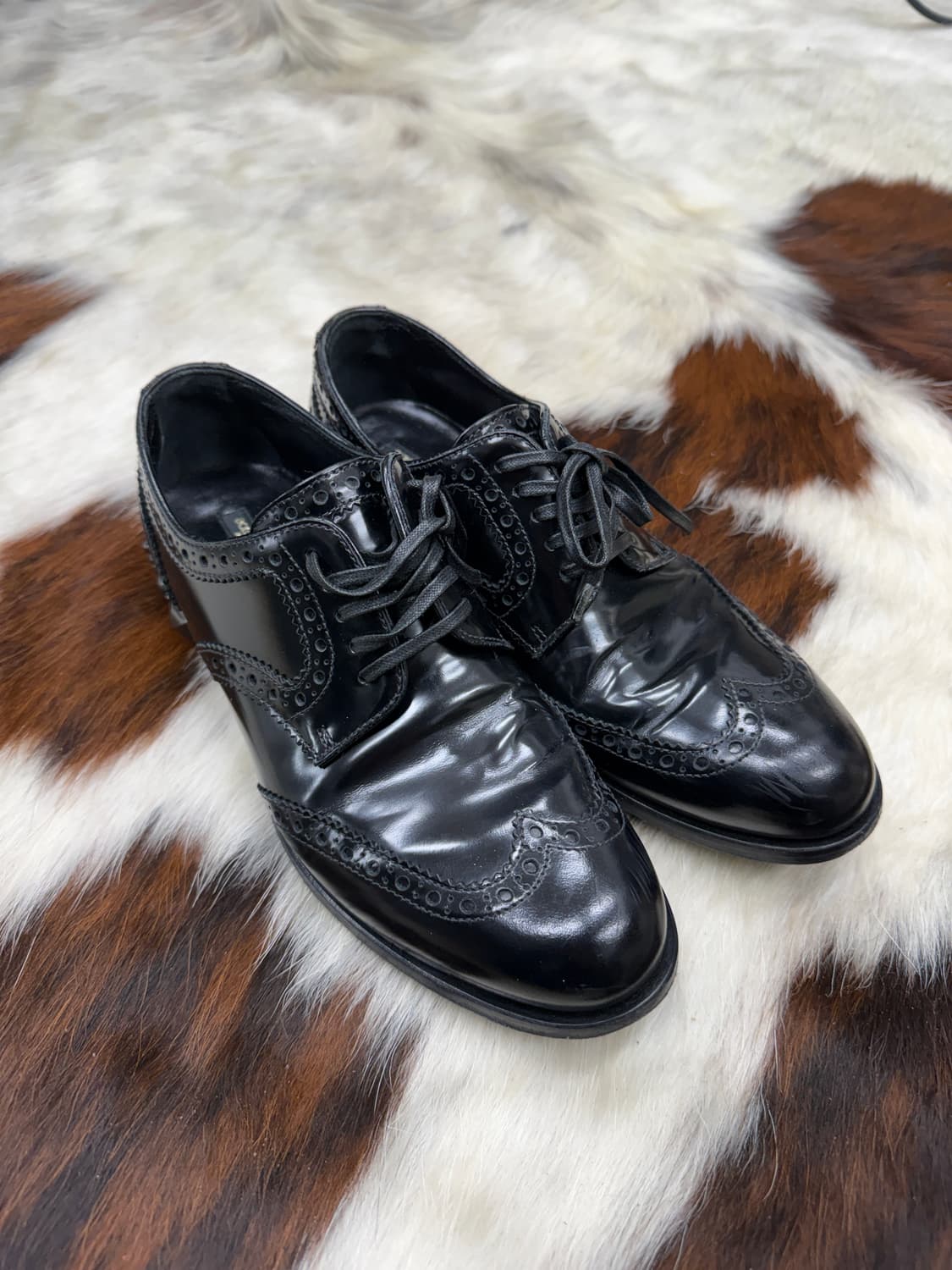 돌체앤가바나 스터드 윙팁 더비슈즈 상품이미지2